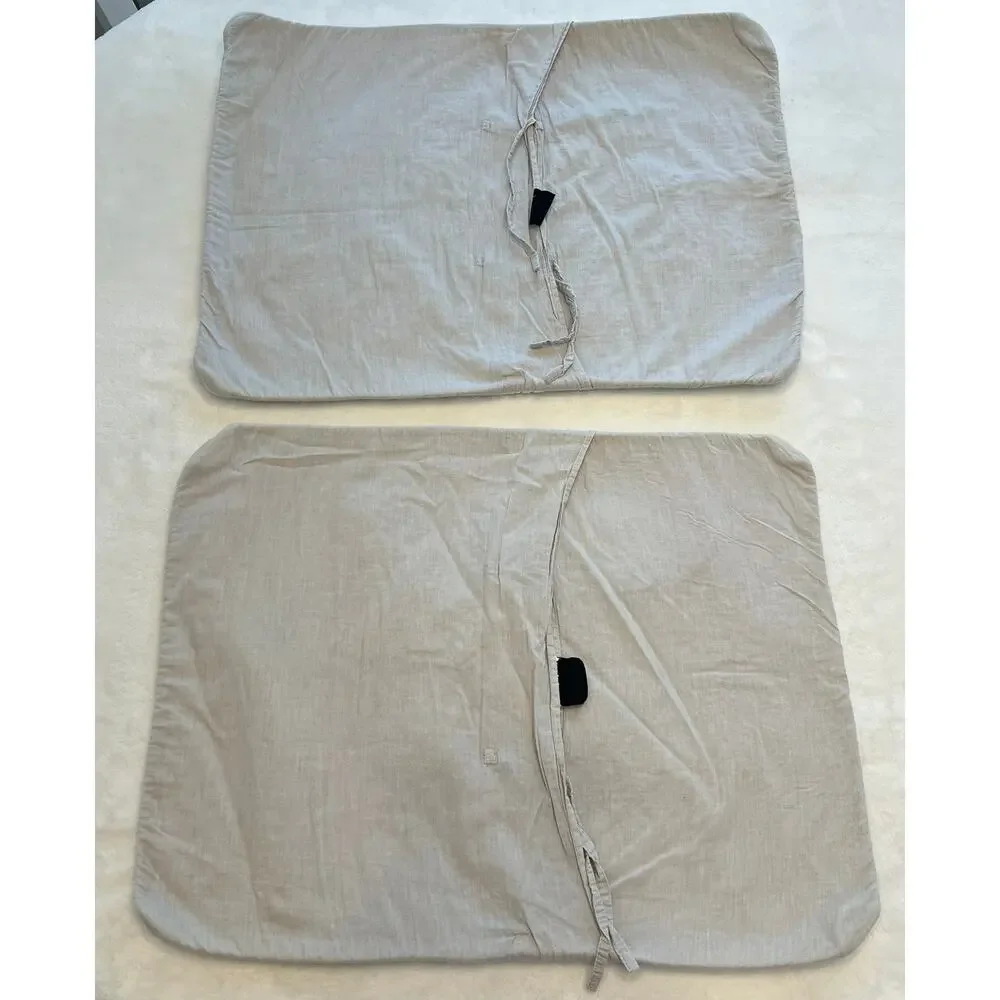 Nicole Miller Home Artelier Cream Pillow Shams Standard 2 Piece Set Quilted
